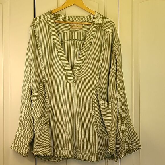 We The Free By The Shore Shirt Olive Combo Size L - Picture 3 of 13